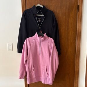 Two Tek Gear Half-Zip Sweatshirts